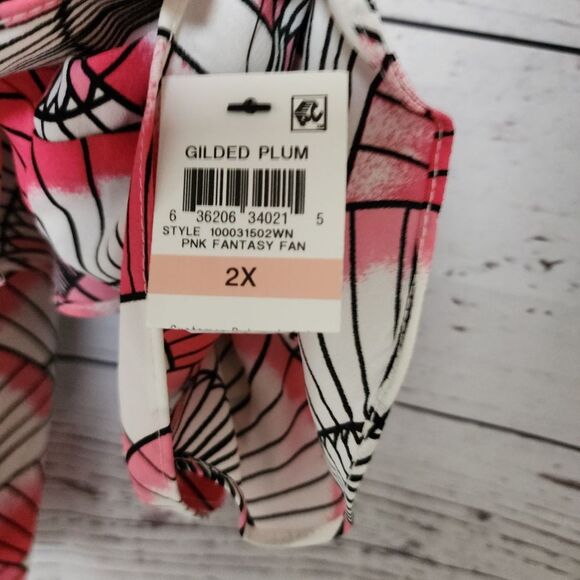 Alfani Tiered Long Sleeve Blouse Size 2X NWT - Picture 4 of 8